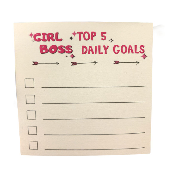 Posh Boss Gift Box Black Posh Boss Panties Cotton Stickers Daily Goals LARGE NEW - Picture 5 of 9